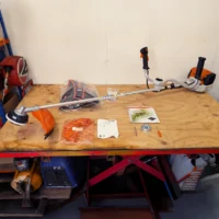 Stihl FS 131 Brush Cutter W/ Blade Kit and Harness