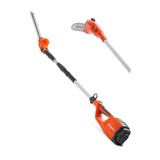 Husqvarna 120itk4-Ph-Kit Cordless Pole Saw & Hedge Trimmer Includes 120itk4 Unit, Pk4 Pole Saw Attachment, Hk4 Hedge Trimmer Attachment Plus Bli10 Battery & Qc80 Charger Combi