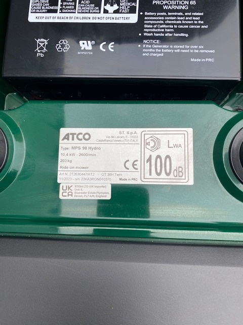 ATCO GT 38H TWIN 2T2630447/AT2 - Ride On Tractor