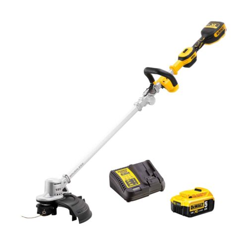 DEWALT DCMST561P1-GB 18V XR Brushless String Trimmer with 1 x 5Ah Battery and Charger