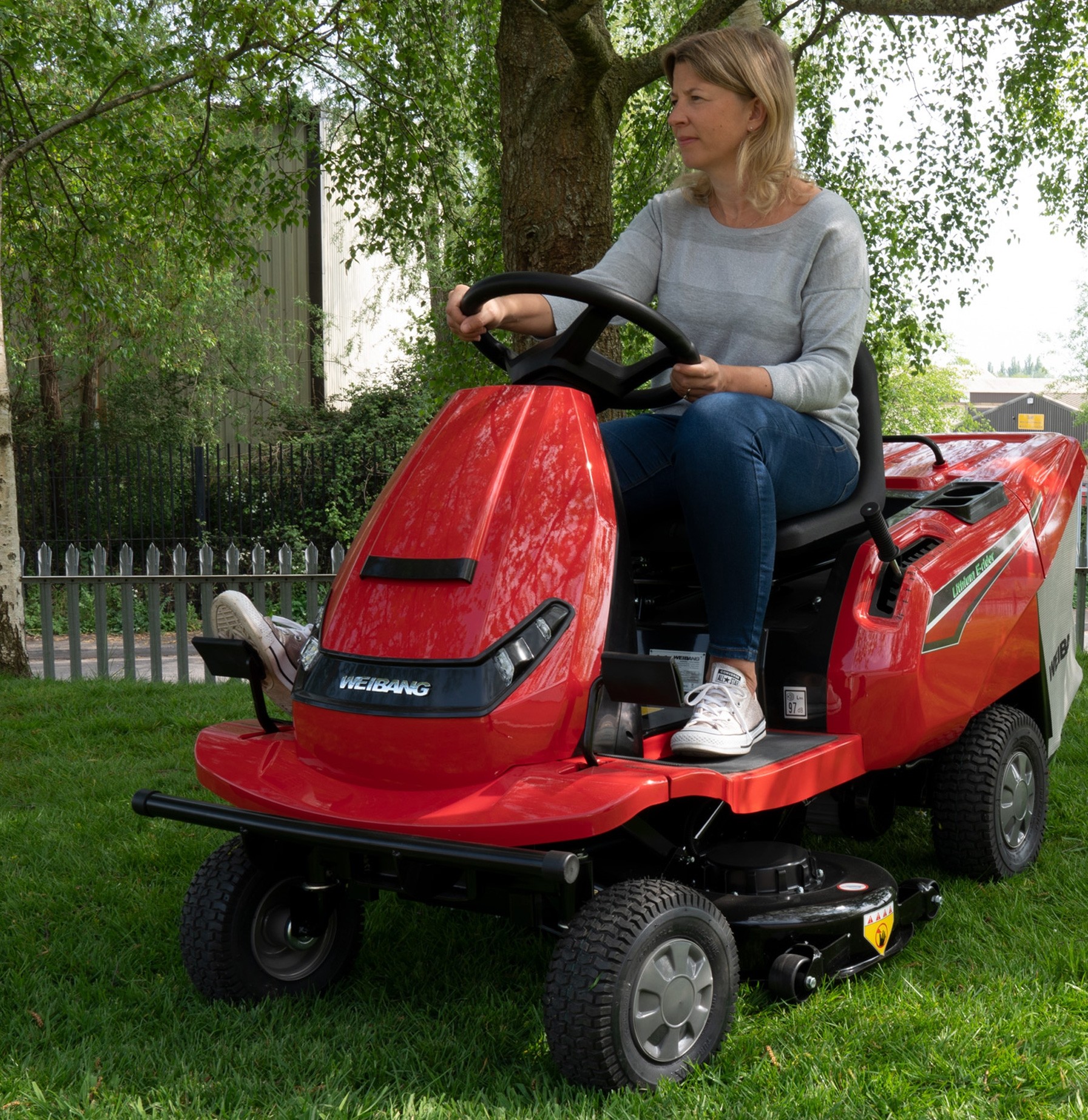 Weibang WGRE05 iON 81 RC Battery Ride-on Lawnmower ** Cutting Width 31"/81cm ** - Image 2