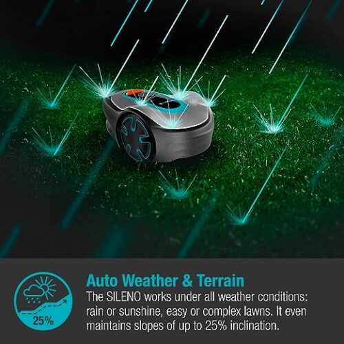 GARDENA 15202-28 SILENO minimo, Robotic mower Working area up to 500 m² - SELF INSTALLATION KIT INCLUDED - Image 7