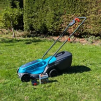 GARDENA 14630-55 30/18V P4A PowerMax Battery Lawnmower kit** CUTTING WIDTH 12"/30CM ** (New Ex-Display)
