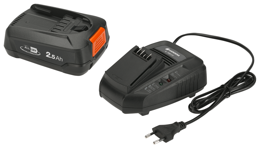 GARDENA 14906-28 battery & charger starter set