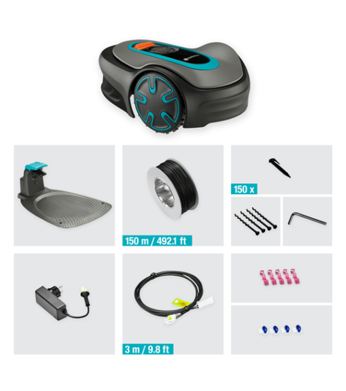 GARDENA 15202-28 SILENO minimo, Robotic mower Working area up to 500 m² - SELF INSTALLATION KIT INCLUDED - Image 3