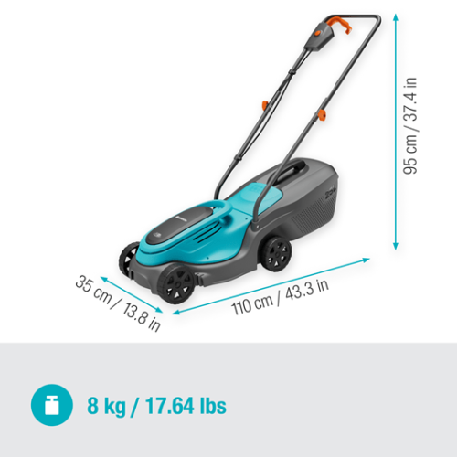 GARDENA 14632-55 32/18V P4A solo PowerMax Battery Lawnmower (unit only)  ** CUTTING WIDTH 12.″/30CM ** - Image 2